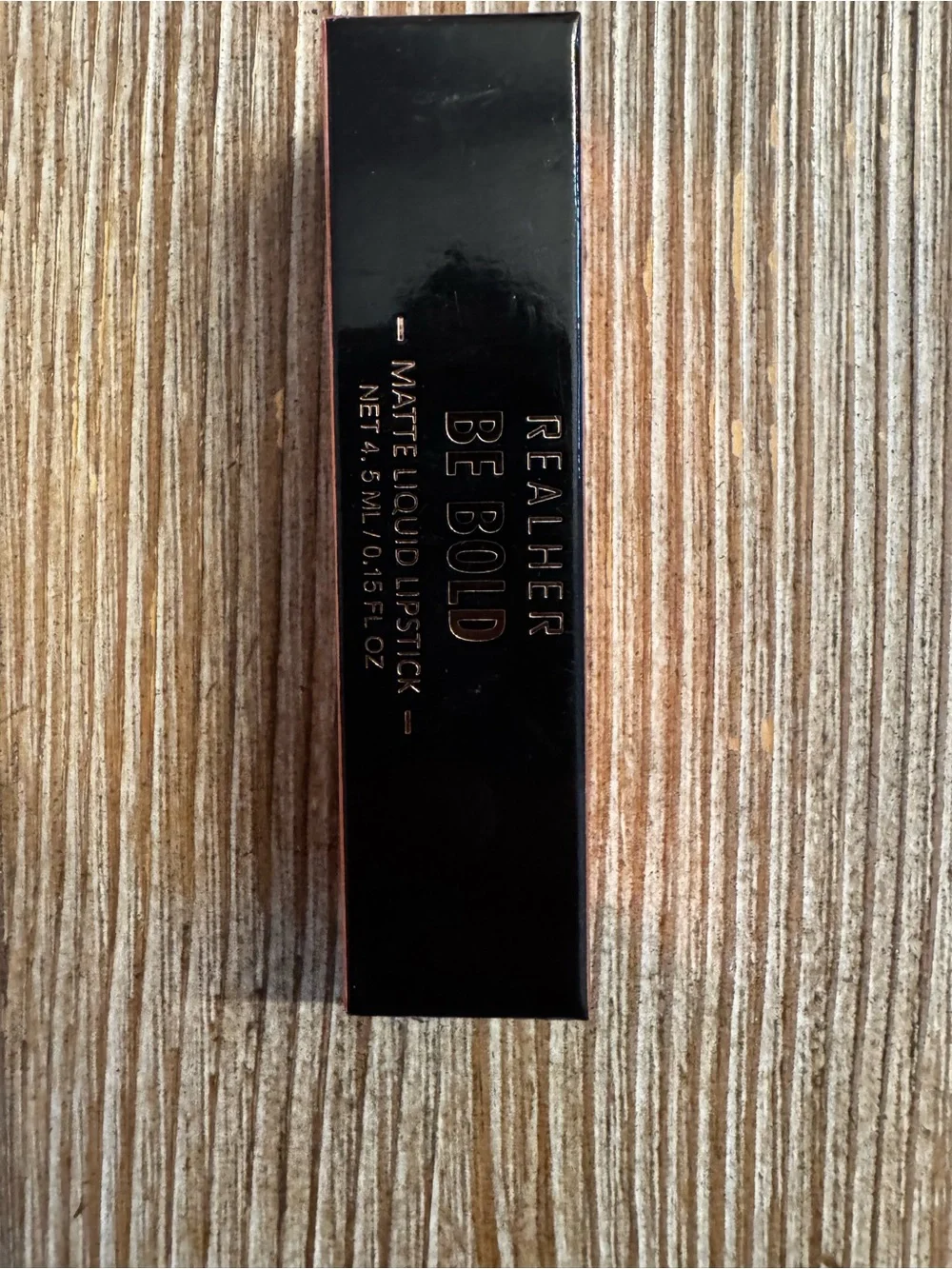 NIB Realher Be Bold Metallic Orange Liquid Lipstick